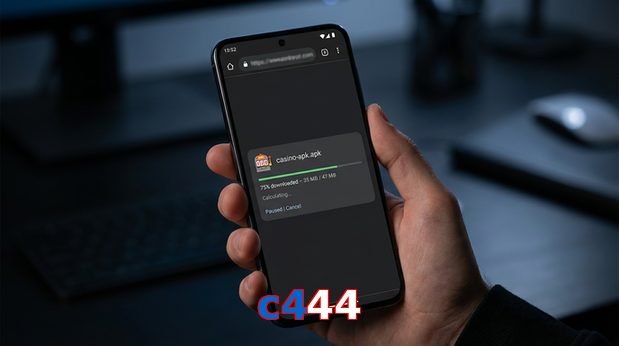 Main screen of C444 apk page for PK players